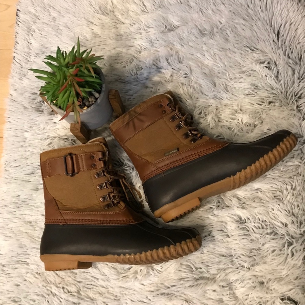 JBU By JAMBU Woman’s Ontario Duck Boots Brown/Whiskey Color Size 8.5 - Picture 9 of 16